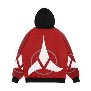 Alternative view of Star Trek Klingon Empire Men's All-Over-Print Hoodie
