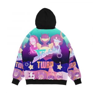 Alternative view of Starbomb Twrp Vaporwave Men's All-Over-Print Hoodie