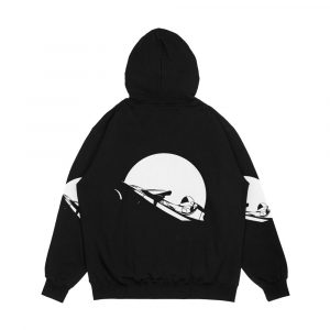 Alternative view of Starman In Space Tesla Roadster Men's All-Over-Print Hoodie