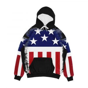 Stars And Stripes Firestarter Men's All-Over-Print Hoodie