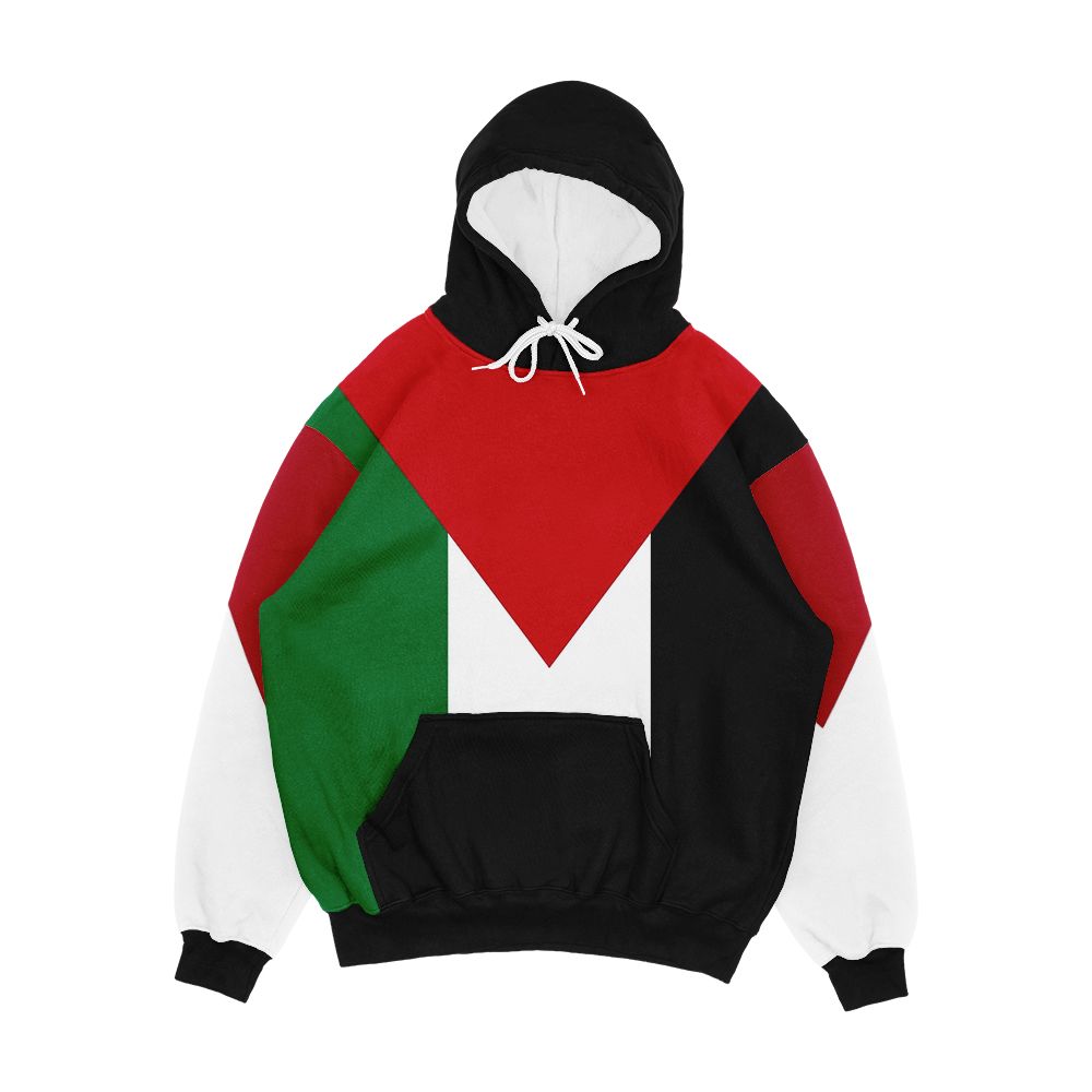 State Of Palestine Dawlat Filas n 2 Men's All-Over-Print Hoodie