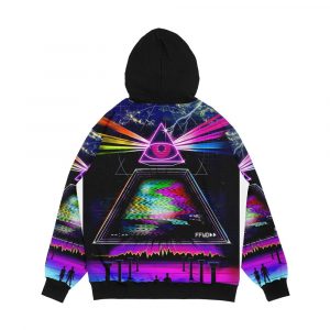 Alternative view of Static Intelligence Vhs 80S Retro Glitch Men's All-Over-Print Hoodie