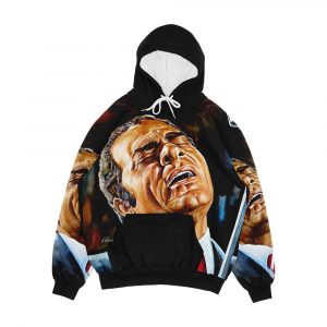 Stelios Kazantzidis Portrait Painting Men's All-Over-Print Hoodie