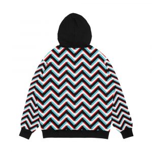 Alternative view of Stereoscopic Chevron Men's All-Over-Print Hoodie