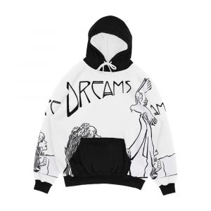 Stevie Nicks Art Nouveau Style B And W Men's All-Over-Print Hoodie