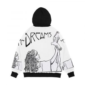 Alternative view of Stevie Nicks Art Nouveau Style B And W Men's All-Over-Print Hoodie