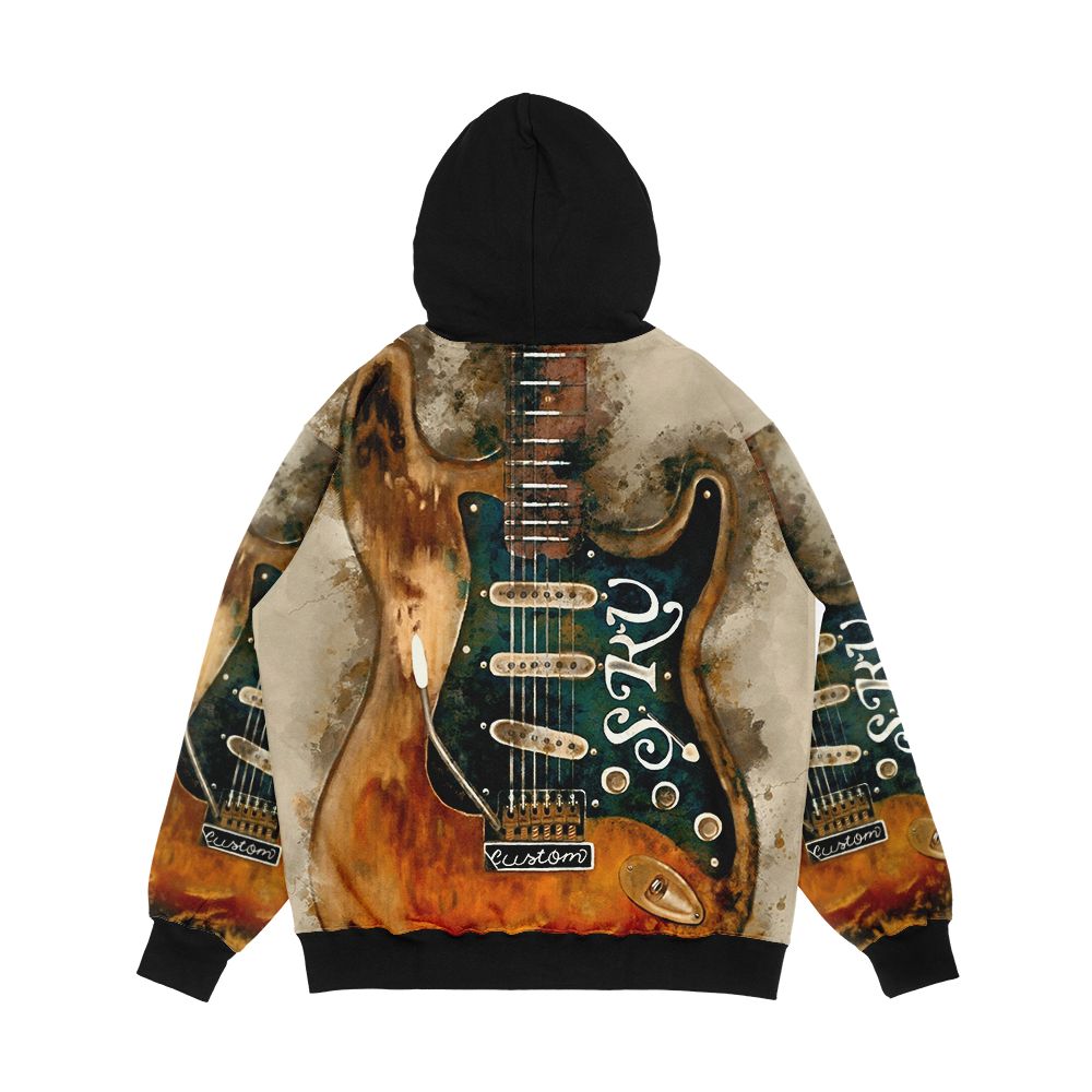 Stevie Ray Vaughan s Electric Guitar Men's All-Over-Print Hoodie - Image 2