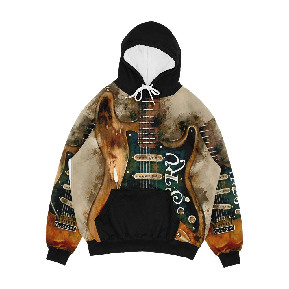 Stevie Ray Vaughan s Electric Guitar Men's All-Over-Print Hoodie