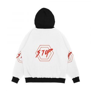 Alternative view of Stop Men's All-Over-Print Hoodie