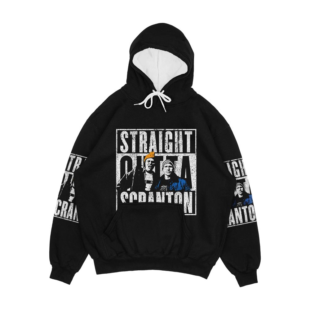 Straight Outta Scranton Lazy Scranton Men's All-Over-Print Hoodie