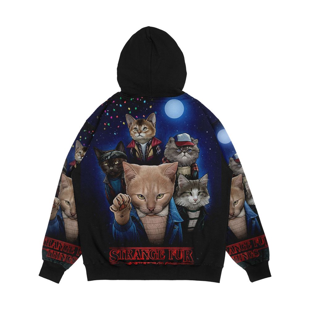 Strange Fur Things Men's All-Over-Print Hoodie - Image 2