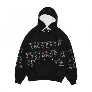 Stranger Alphabet Things Men's All-Over-Print Hoodie