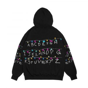 Alternative view of Stranger Alphabet Things Men's All-Over-Print Hoodie