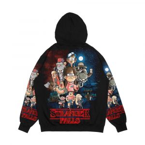 Alternative view of Stranger Falls Men's All-Over-Print Hoodie