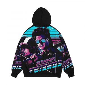 Alternative view of Stranger Friends Men's All-Over-Print Hoodie