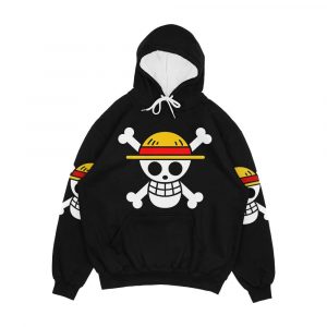 Straw Hat Jolly Roger Men's All-Over-Print Hoodie