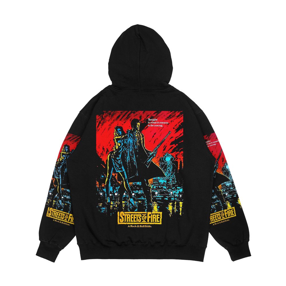 Streets Of Fire Men's All-Over-Print Hoodie - Image 2