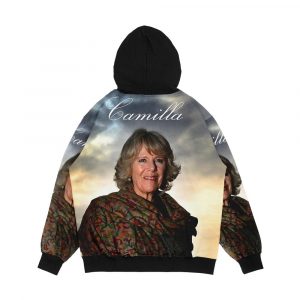 Alternative view of Stunning Hrh Camilla Duchess Of Cornwall Men's All-Over-Print Hoodie