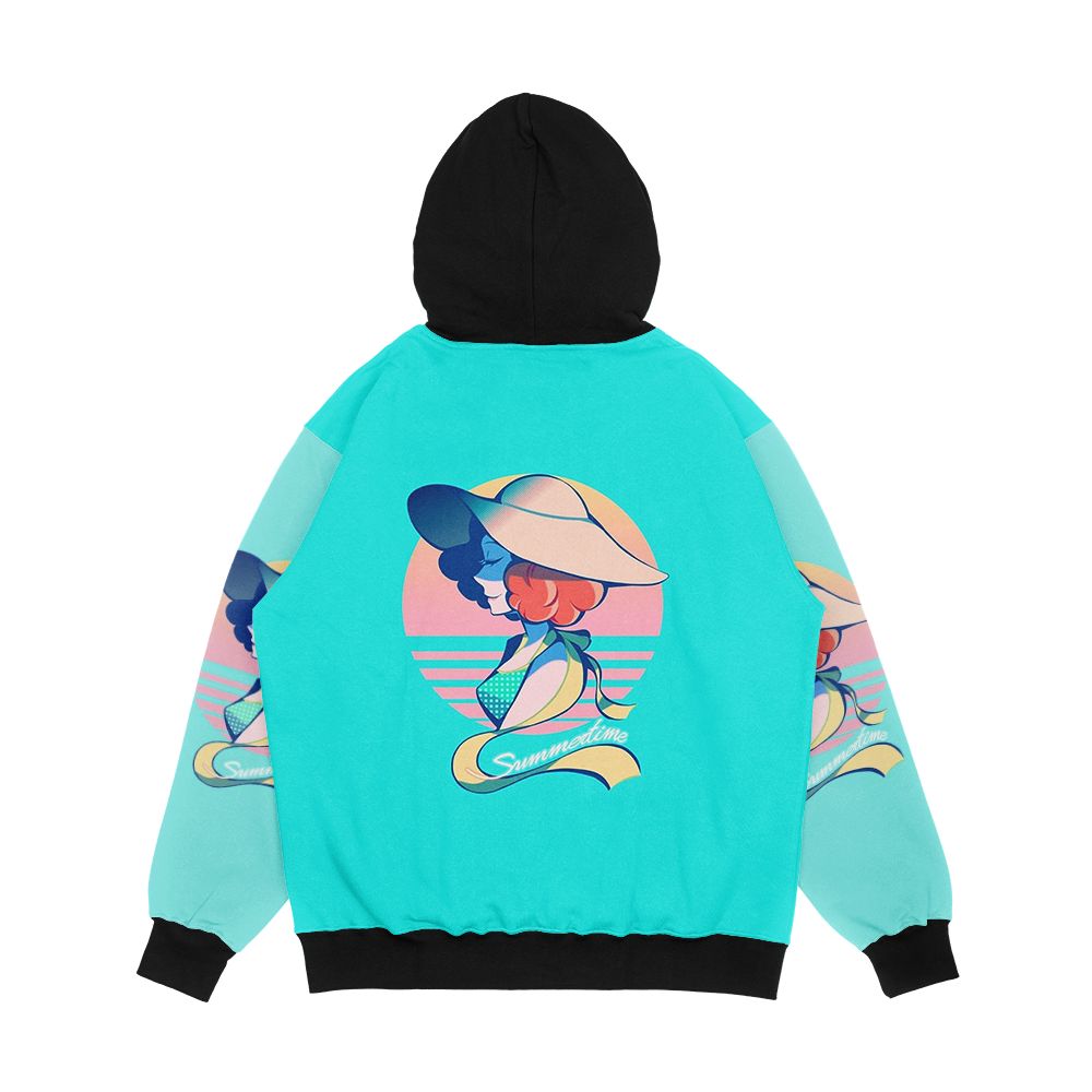 Summertime Men's All-Over-Print Hoodie - Image 2
