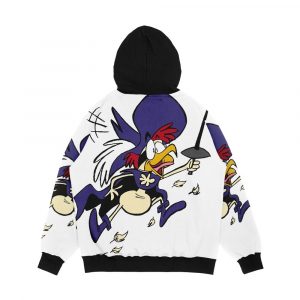 Alternative view of Super Chicken Men's All-Over-Print Hoodie