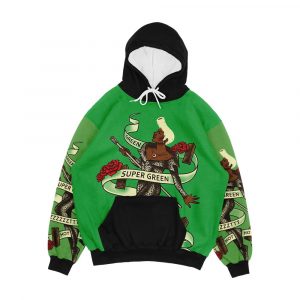 Super Green Men's All-Over-Print Hoodie