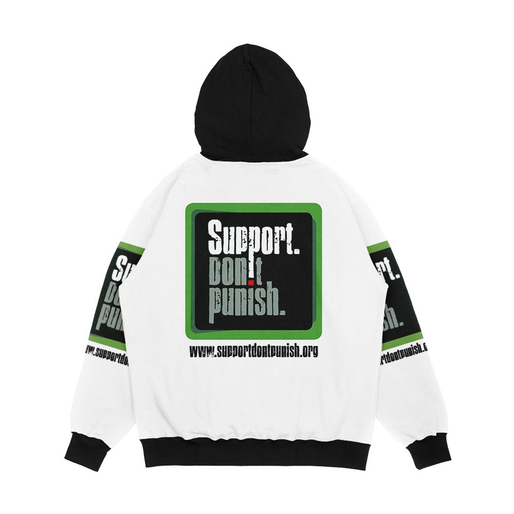 Support Don And 39't Punish Men's All-Over-Print Hoodie - Image 2