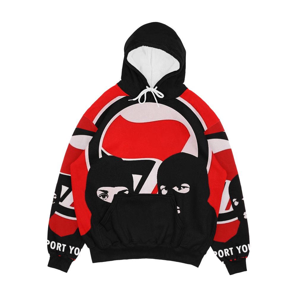 Support Your Local Antifa Anti Fascist Action Men's All-Over-Print Hoodie