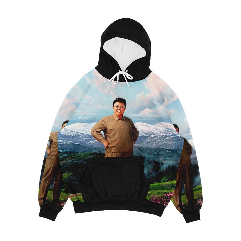 Supreme Leader Kim Jong Il Men's All-Over-Print Hoodie