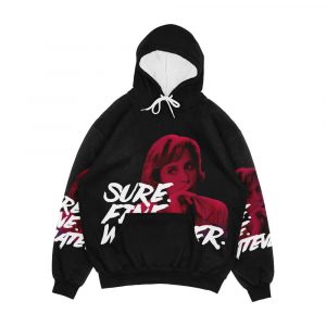 Sure Fine Whatever Pink Men's All-Over-Print Hoodie