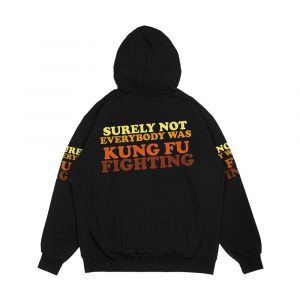 Alternative view of Surely Not Everybody Was Kung Fu Fighting Men's All-Over-Print Hoodie