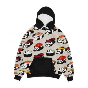 Sushi Panda Men's All-Over-Print Hoodie