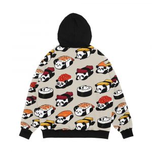 Alternative view of Sushi Panda Men's All-Over-Print Hoodie