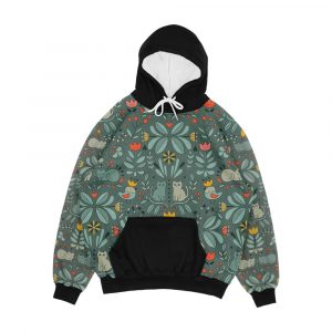 Swedish Folk Cats Men's All-Over-Print Hoodie