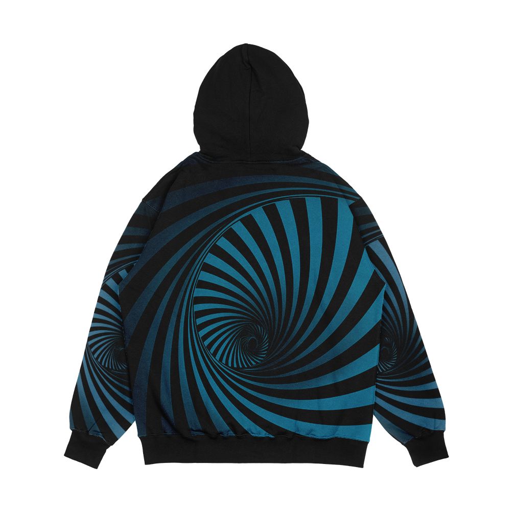 Swirl Optical Tunnel 3 Men's All-Over-Print Hoodie - Image 2
