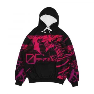Synthetic Human Neon Biomega Inspired Graphic Men's All-Over-Print Hoodie