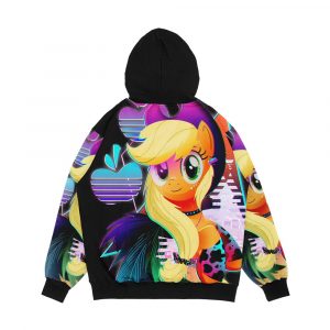 Alternative view of Synthwave Applejack Men's All-Over-Print Hoodie