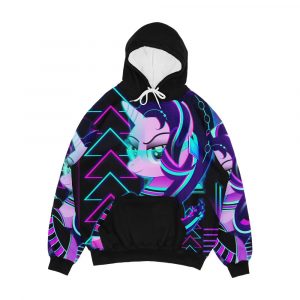 Synthwave Starlight Glimmer Men's All-Over-Print Hoodie