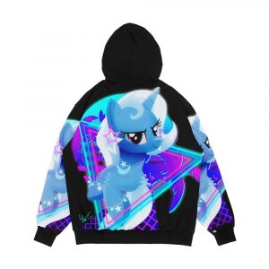 Alternative view of Synthwave Trixie Men's All-Over-Print Hoodie