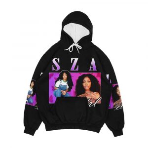 Sza Retro Vintage Hip Hop Tee 90 s Aesthetic Men's All-Over-Print Hoodie