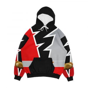 T Rex Fury Red Rangers Dino Fury Men's All-Over-Print Hoodie