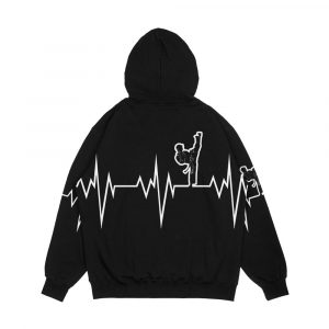 Alternative view of Taekwondo Heart Beat Korea Martial Art Men's All-Over-Print Hoodie
