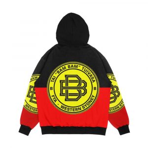 Alternative view of Tai Tuivasa Aboriginal Logo Men's All-Over-Print Hoodie