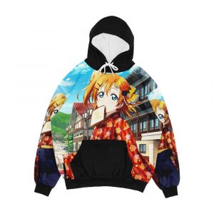 Taisho Romance Honoka Kousaka Men's All-Over-Print Hoodie