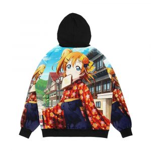 Alternative view of Taisho Romance Honoka Kousaka Men's All-Over-Print Hoodie