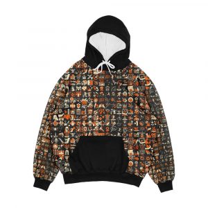 Team Fortress 2 Achievement Pattern Men's All-Over-Print Hoodie