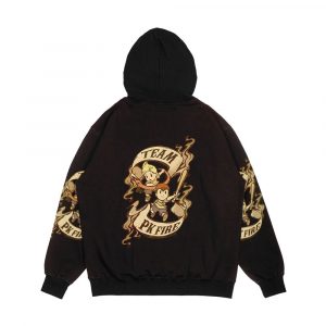 Alternative view of Team Pk Fire Men's All-Over-Print Hoodie