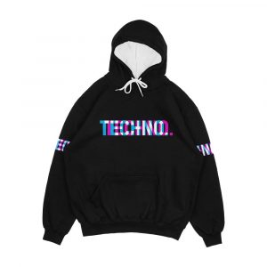 Techno Men's All-Over-Print Hoodie