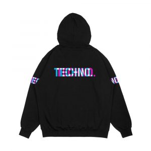 Alternative view of Techno Men's All-Over-Print Hoodie