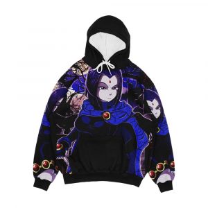 Teen Titans Raven Men's All-Over-Print Hoodie