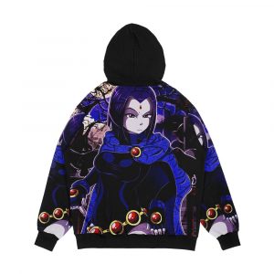 Alternative view of Teen Titans Raven Men's All-Over-Print Hoodie